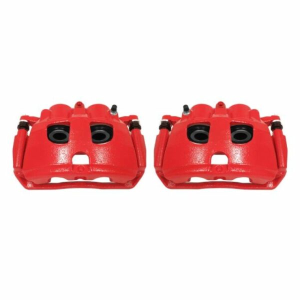 Power Stop 09-10 Dodge Ram 2500 Rear Red Calipers w/Brackets - Pair