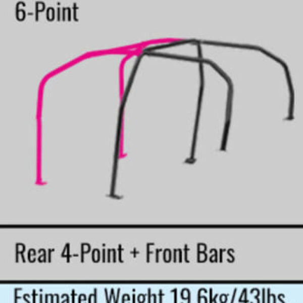 Cusco Chro-moly Roll Cage 6 Point Through Dash 4 Passenger CZ4A (S/O / No Cancel)