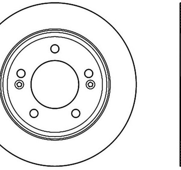StopTech 15-17 Hyundai Elantra Drilled Left Rear Rotor