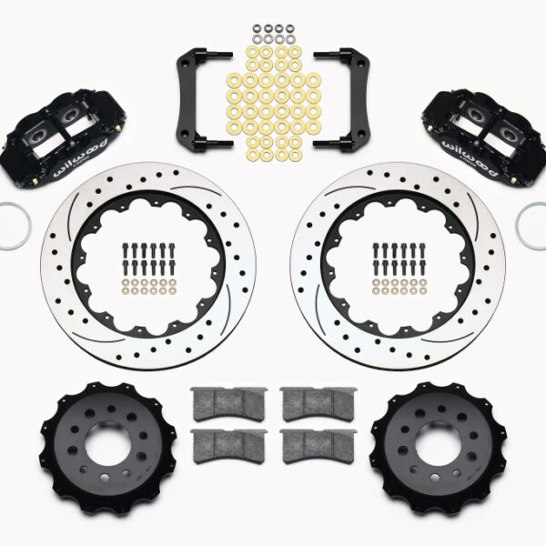 Wilwood Narrow Superlite 4R Rear Kit 14.00in Drilled Morrison Multilink IRS (2010-15 Camaro Based)