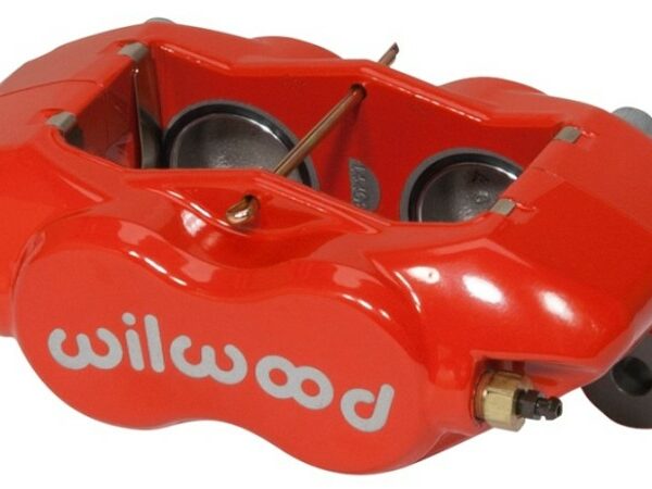 Wilwood Caliper-Forged DynaliteI w/Dust Seal-Red 1.38in Pistons .81in Disc