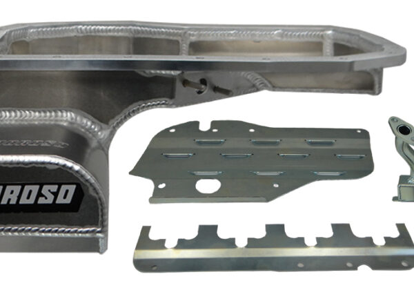 Moroso Mitsubishi Evo 7/8/9 (w/Lower Intercooler Pipe) Road Race Baffled Wet Sump 6.5qt Alum Oil Pan