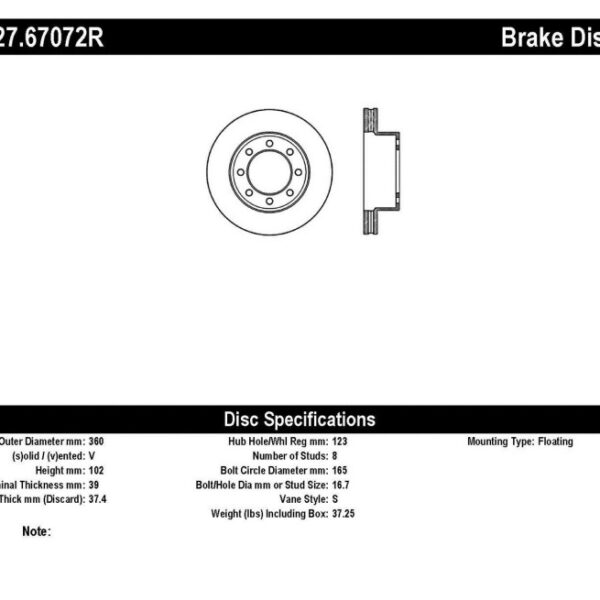 StopTech Slotted & Drilled Sport Brake Rotor