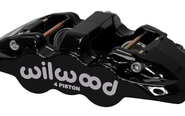 Wilwood Caliper-Aero4-R/H - Black 1.88/1.62in Pistons 1.25in Disc
