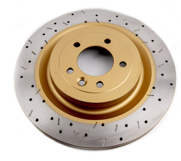 DBA 14-18 Land Rover Range Rover Sport (w/Brembo Brakes) V8 Rear 4000 Series Drilled & Slotted Rotor