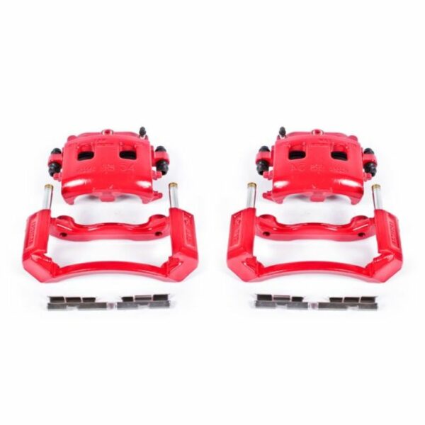 Power Stop 02-05 Dodge Ram 1500 Front Red Calipers w/Brackets - Pair