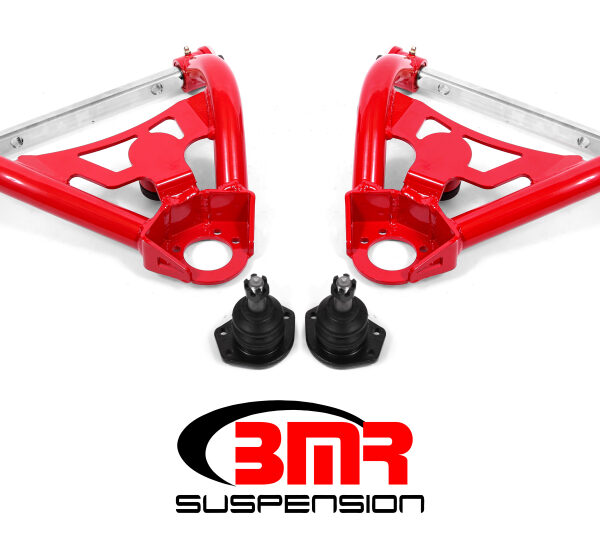 BMR 64-72 A-Body Upper Non-Adj. A-Arms w/ Stock Spindles (Polyurethane) - Red