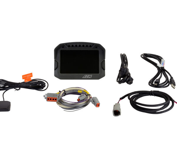AEM CD-5LG Carbon Logging Digital Dash Display w/ Internal 10Hz GPS & Antenna
