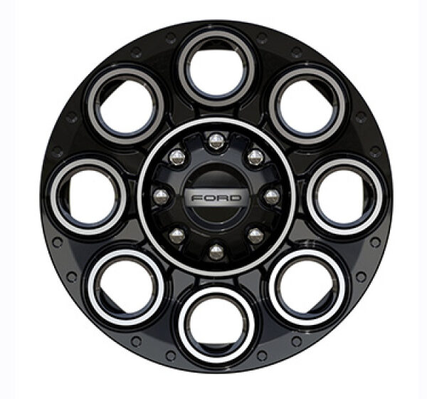Ford Racing 23-24 Super Duty 20x8in Wheel Kit - Black w/Machined Face