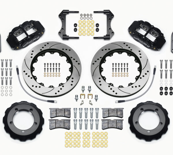 Wilwood Narrow Superlite 4R Front Hat Kit 14.00in Drilled 66-75 Ford Bronco Dana 30/44 w/Lines