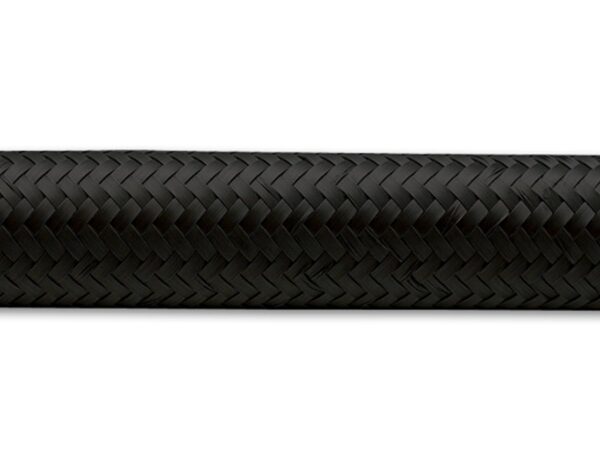 Vibrant -10 AN Black Nylon Braided Flex Hose .56in ID (50 foot roll)