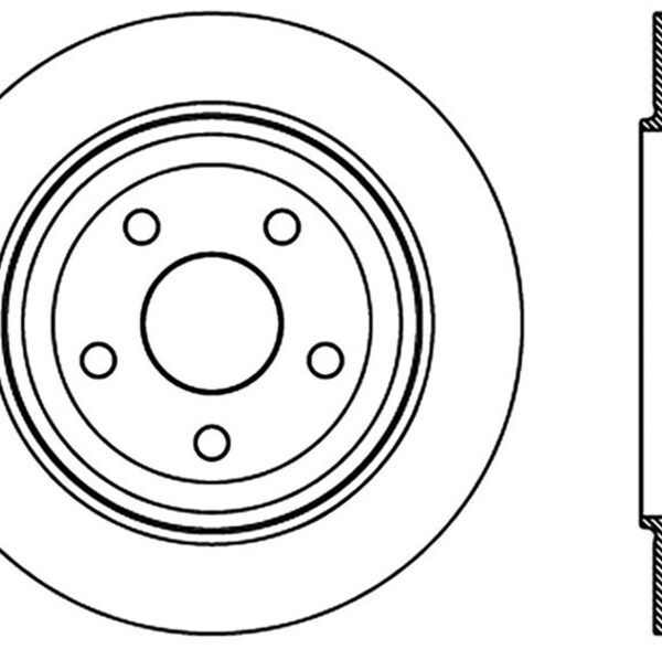 StopTech Slotted Sport Brake Rotor 11-17 Jeep Grand Cherokee (Excludes SRT8)