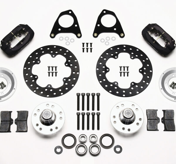 Wilwood Forged Dynalite Front Drag Kit Drilled Rotor 87-93 Mustang 84-86 SVO 5 Lug
