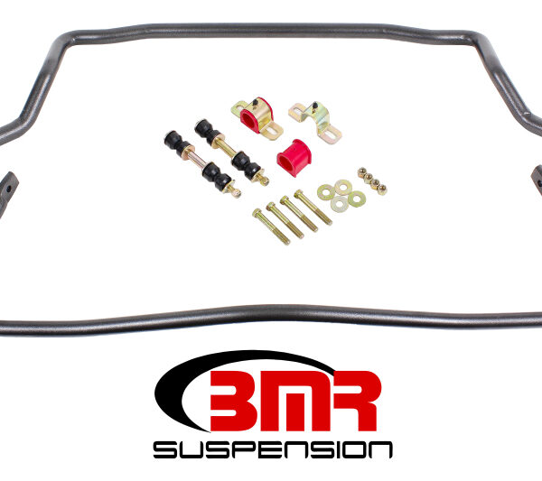 BMR 78-87 G-Body Front & Rear Sway Bar Kit w/ Bushings - Black Hammertone
