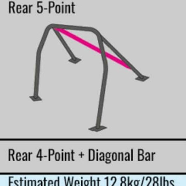 Cusco D1 Chromoly Blue 2-Pssgr 5-PT LHD Model Roll Cage 2015+ Subaru WRX/STI VAF VAG