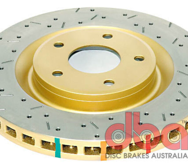 DBA 97-04 Corvette C5/C6 Front Drilled & Slotted 4000 Series Rotor