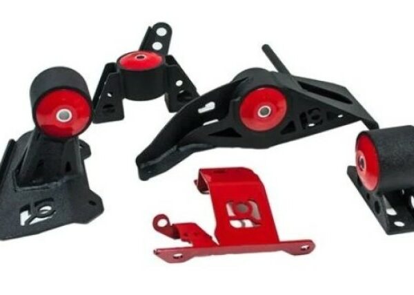 Innovative 12-15 Lotus EXIGE V6 Black Steel Mounts 95A Bushings