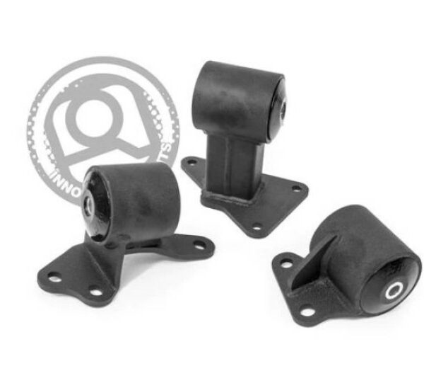 Innovative 94-97 Accord F-Series Black Steel Mounts 95A Bushings (Auto Trans)