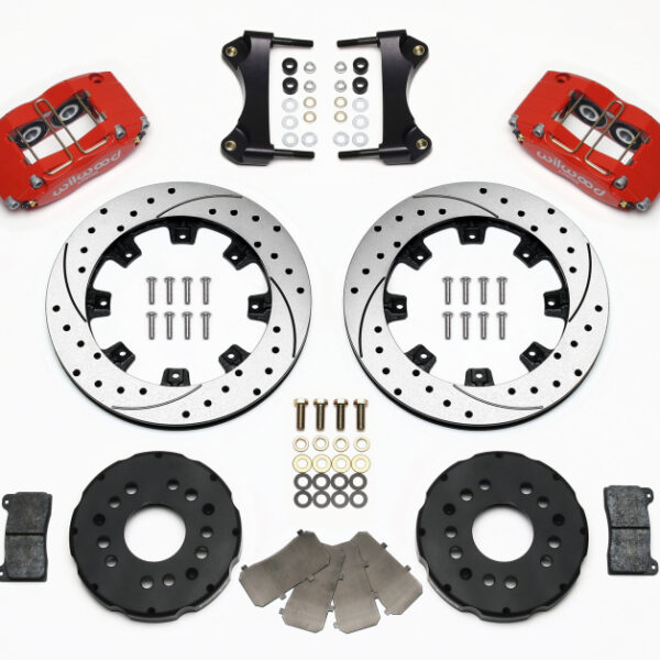 Wilwood Dynapro Radial Front Kit 12.19in Drilled Red 95-99 Mitsubishi Eclipse (*Line Kit Needed*)