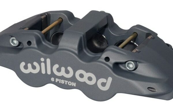 Wilwood Caliper-Aero6-R/H - Black Anodize (.80 Thk Pad) 1.62/1.12/1.12in Pistons 1.25in Disc