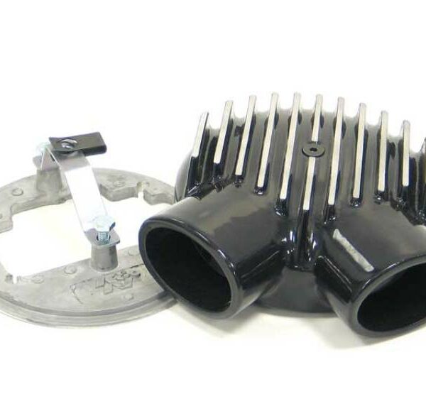 K&N Universal Plenum 6.875in L x 5.75in Outer Dia - Black - Weber DGV Carburetor