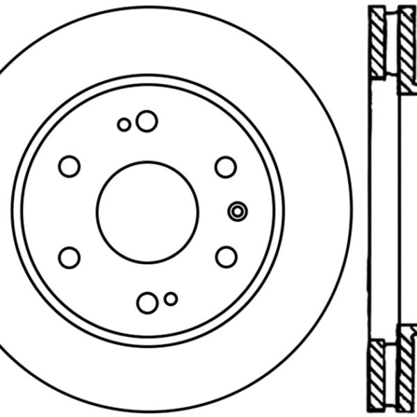 StopTech Power Slot 07-09 Cadillac Escalade / 05-09 Chevy Silverado Front Left Slotted CRYO Rotor