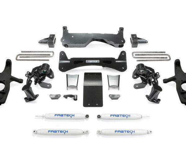Fabtech 11-19 GM 2500HD 2WD/4WD 6in Rts Sys w/Perf Shks