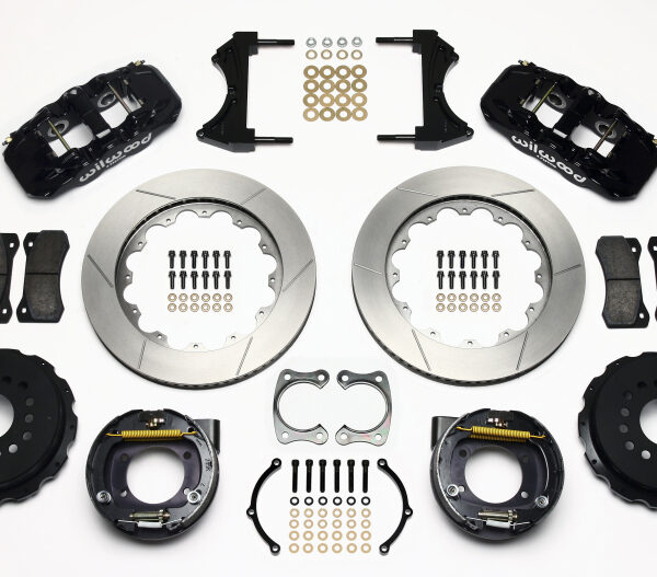 Wilwood AERO4 Rear P-Brake Kit 14.00in Big Ford New Style 2.36in Offset