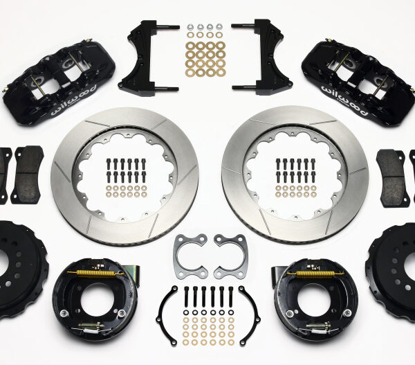Wilwood AERO4 Rear P-Brake Kit 14.00in Small Ford 2.50in Offset