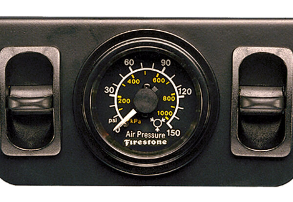Firestone Electric Dual Pressure Gauge Dual - Black Plastic (WR17602577)
