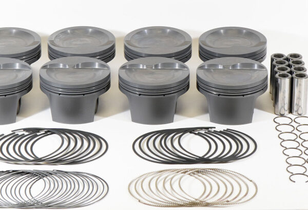 Mahle MS Piston Set 408ci 4.030in Bore 4in Stroke 6.250in Rod .927 Pin -6.5cc 9.5 CR - Set of 8