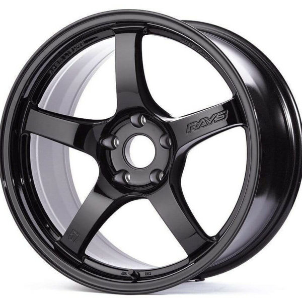Gram Lights 57CR 18x8.5 +37 5-108 Glass Black Wheel