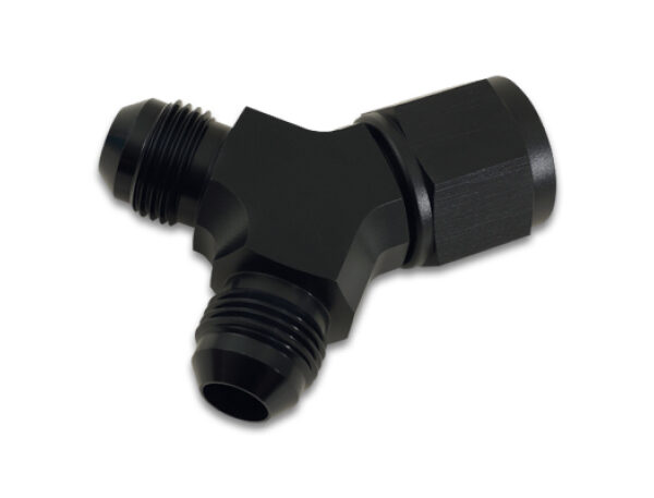 Vibrant -12AN Female x Dual -10AN Male Y-Adapter Fitting - Aluminum