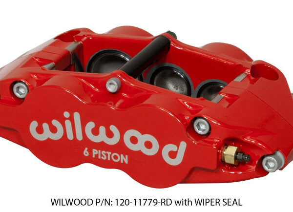 Wilwood Caliper-Narrow Superlite 6R-LH - Red 1.62/1.12/1.12in Pistons 1.25in Disc
