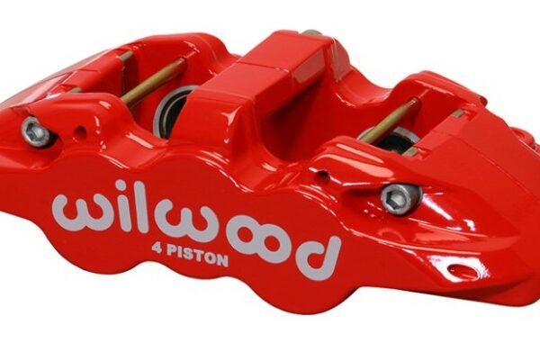 Wilwood Caliper-Aero4-R/H - Red 1.88/1.62in Pistons 1.25in Disc