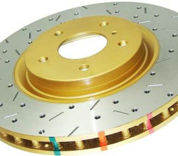 DBA 04-17 Subaru WRX STi Rear Crossdrilled & Slotted 4000 XS Series Rotor DBA43051XS-10