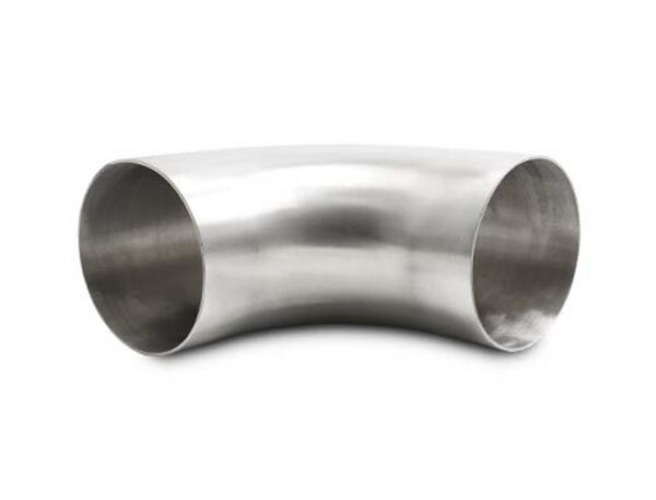 Vibrant 4.0in OD 5.91in Tangent Length T304 SS 90 Deg Mandrel Bend w/Extended Leg Length