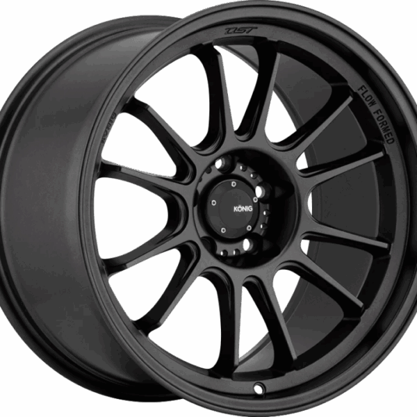 Konig Hypergram 18x12 5x114.3 ET20 Matte Black Wheel