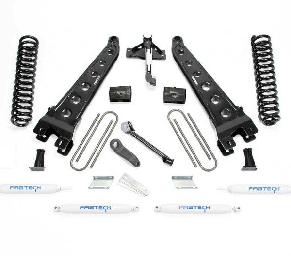 Fabtech 17-21 Ford F250/F350 4WD Diesel 4in Rad Arm Sys w/Coils & Perf Shks