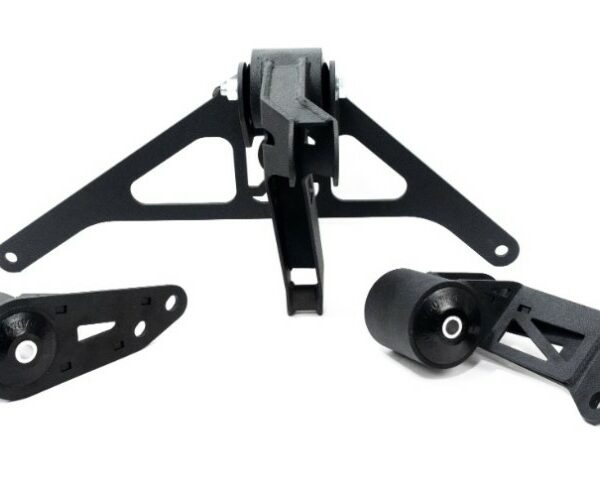 Innovative 90-05 NSX K-Series/K20 Manual Transmission Black Steel Mount Kit 75A Bushings