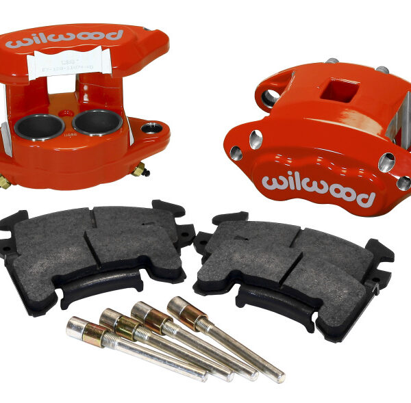 Wilwood D154 Front Caliper Kit - Red 1.62 / 1.62in Piston 1.04in Rotor