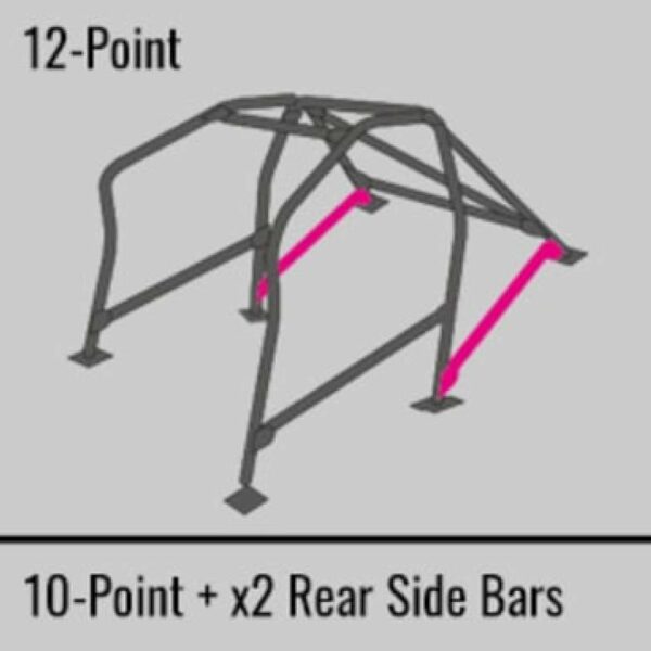 Cusco SFTY21 2-Pssgr 12pt BLK Around Dash Roll Cage 95-01 Acura Integra Type R (DC2) (S/O/No Cancel)