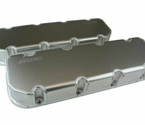 Moroso SBC 4.5in Rox Head Fabricated Valve Cover w/o Oilers