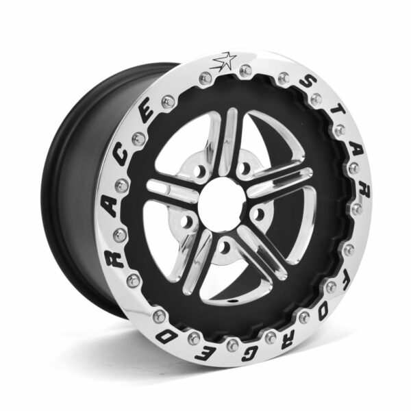Race Star 63 Pro Forged 15x15 SBL Sportsman 5x4.75 BC / 5.00 BS Wheel - Black Anodized/Machined