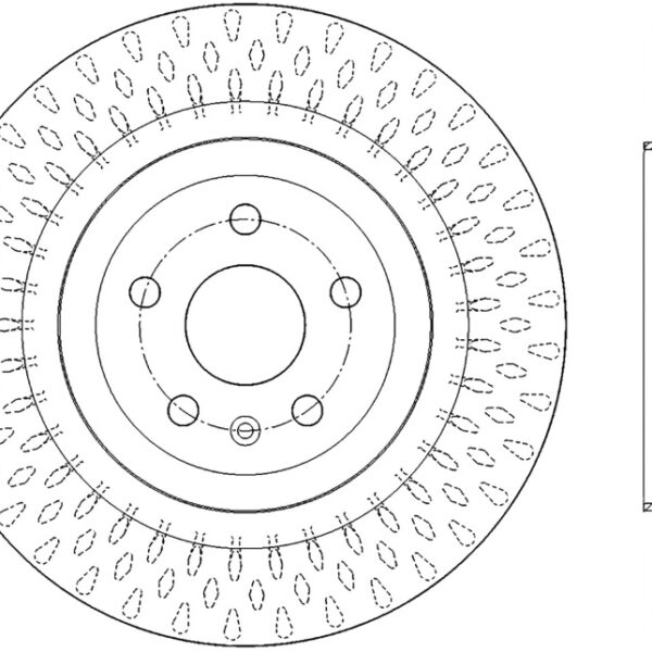 StopTech Power Slot 13-15 Cadillac CTS-V Rear Right Sportstop Slotted Rotor