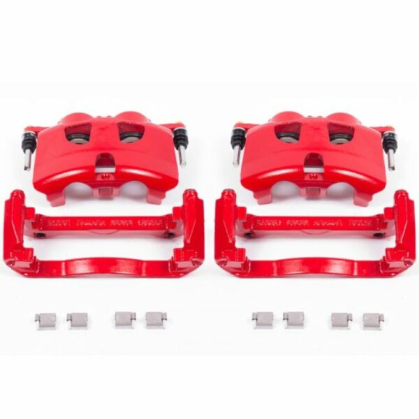 Power Stop 12-19 Ford F-150 Front Red Calipers w/Brackets - Pair