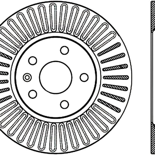 Stoptech 10-15 Chevy Camaro Sport Cryo-Treated Cross Drilled & Slotted Rotor - Front Right