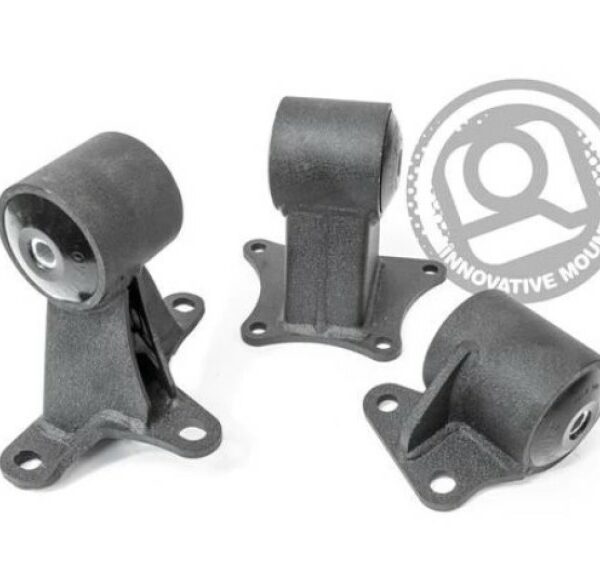 Innovative 94-97 Accord F-Series Black Steel Mounts 95A Bushings (EX Chassis)