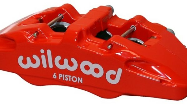 Wilwood Caliper-Forged Dynapro 6 5.25in Mount-Red-L/H 1.62/1.12/1.12in Pistons 0.81in Disc