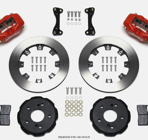 Wilwood Forged Dynalite Front Hat Kit 12.19in Red 02-06 Acura RSX-5 Lug